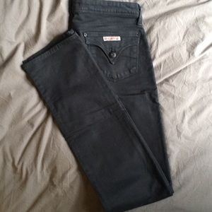 Hudson Black Stretch Twill Trouser
